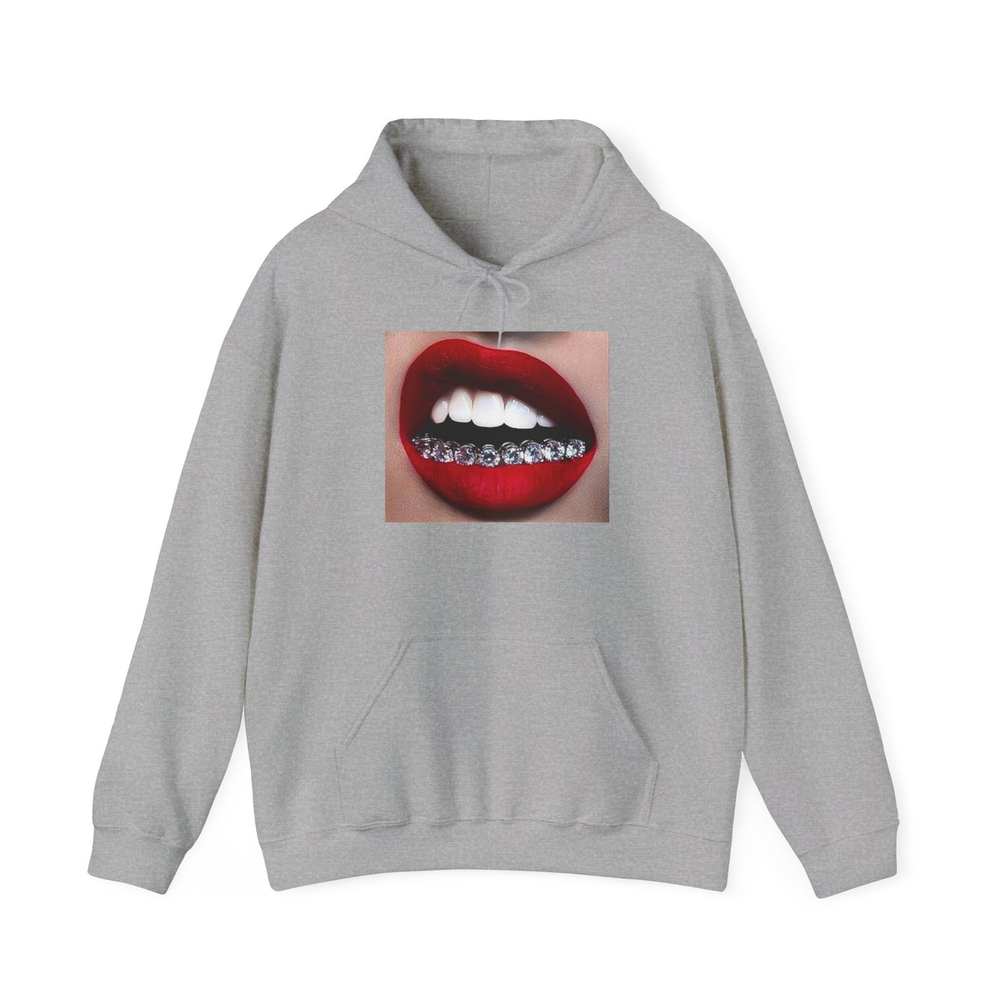 DIAMOND GRILL LIP HOODIE