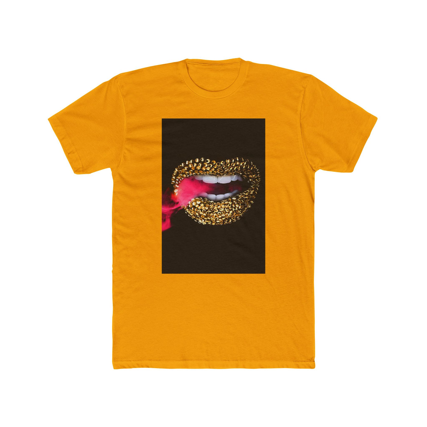 GOLD CRYSTAL SMOKE LIP TEE