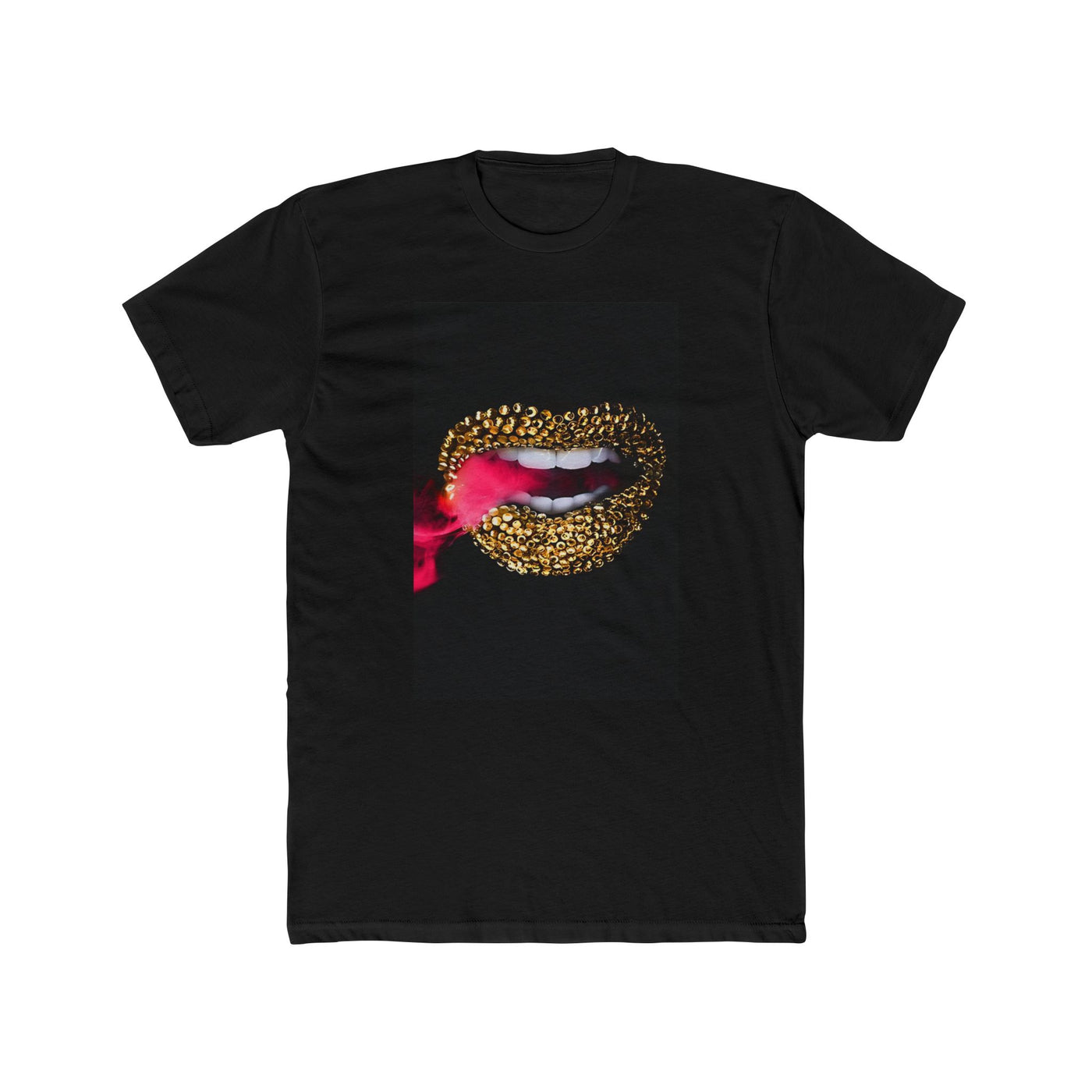 GOLD CRYSTAL SMOKE LIP TEE