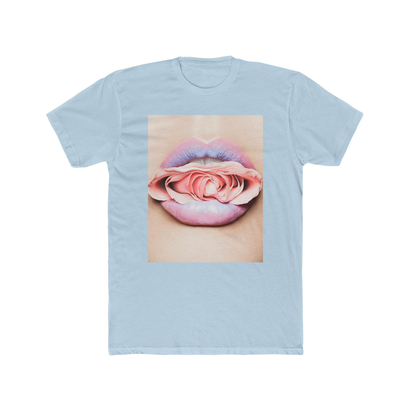 PINK FLOWER LIP TEE