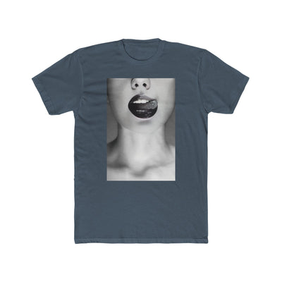 BLK WHT LICKED LIP TEE