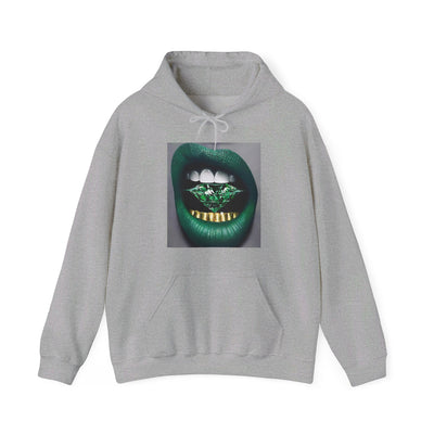 GREEN DIAMOND LIP HOODIE