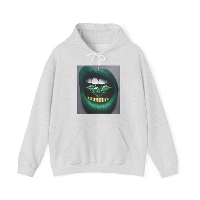 GREEN DIAMOND LIP HOODIE