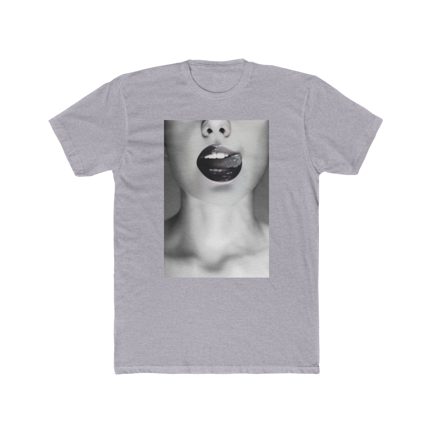 BLK WHT LICKED LIP TEE