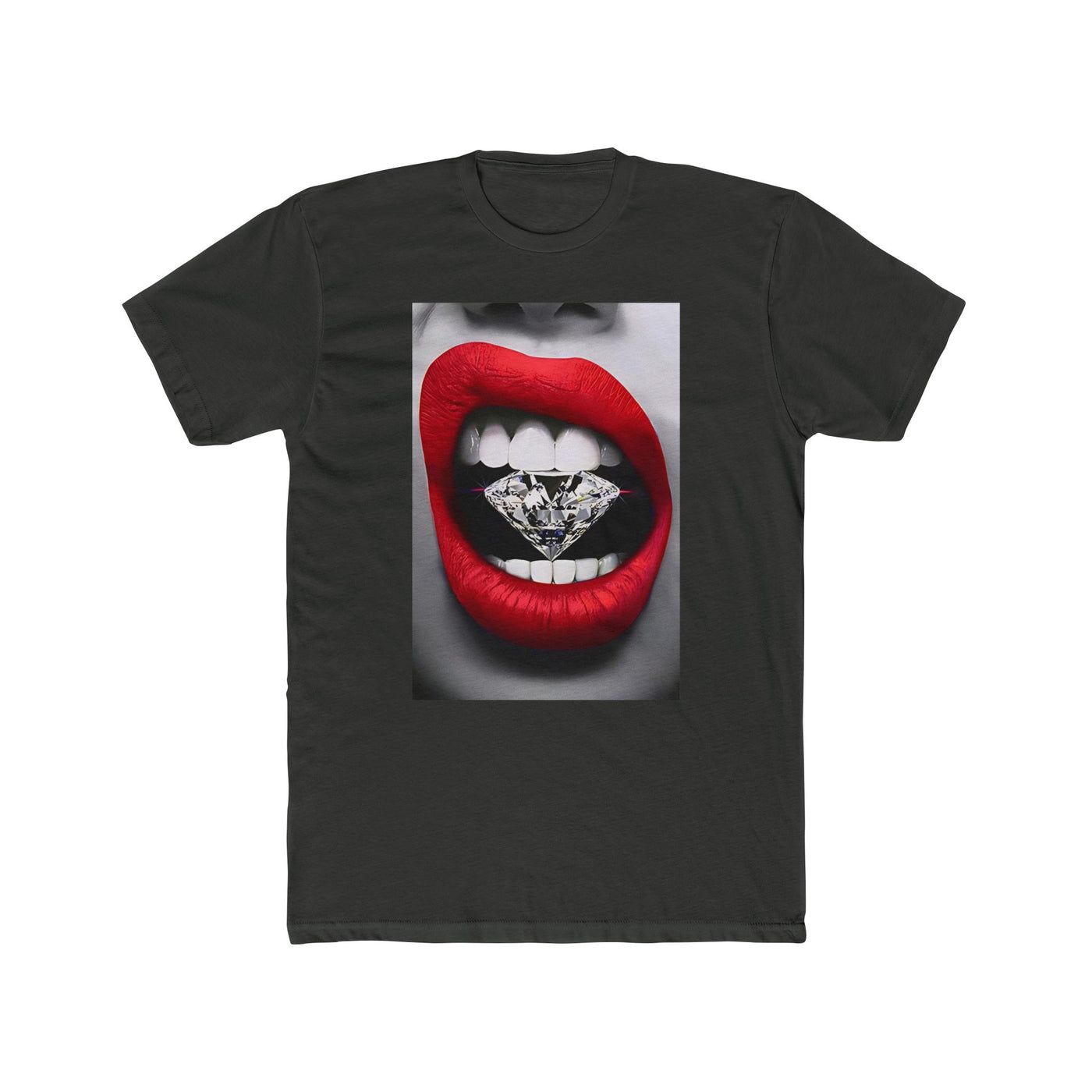 RED LIP DIAMOND TEE