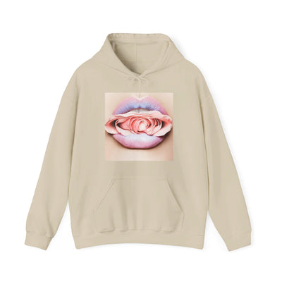 PINK FLOWER LIP HOODIE