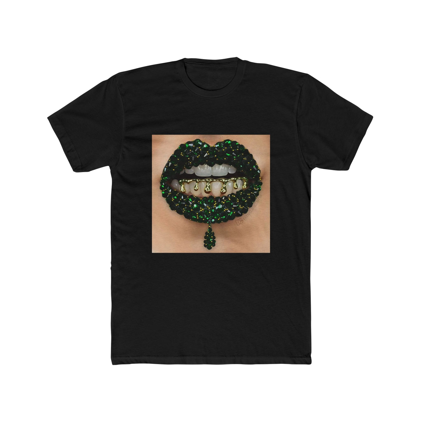 GREEN CRYSTAL GRILL LIP TEE