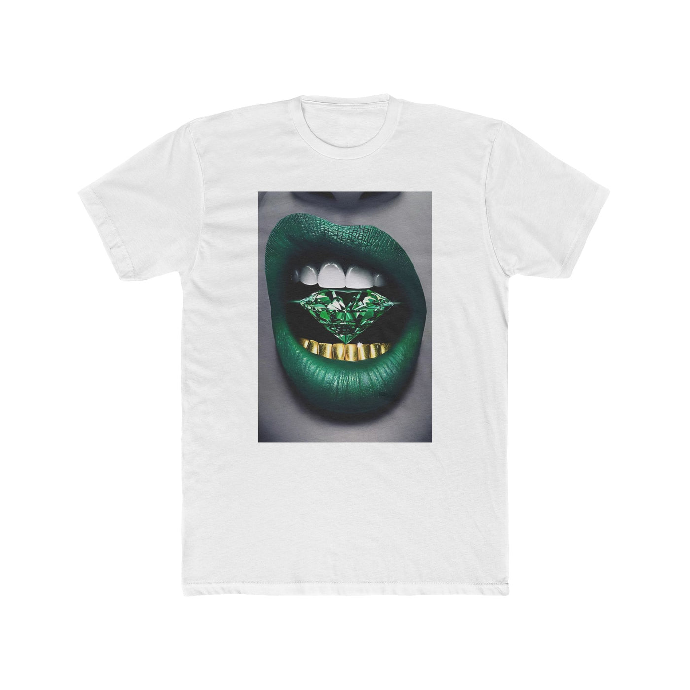 GREEN DIAMOND LIP TEE