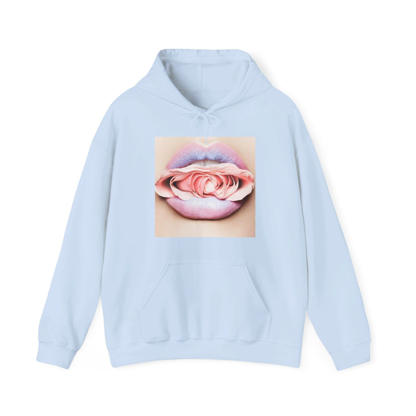 PINK FLOWER LIP HOODIE