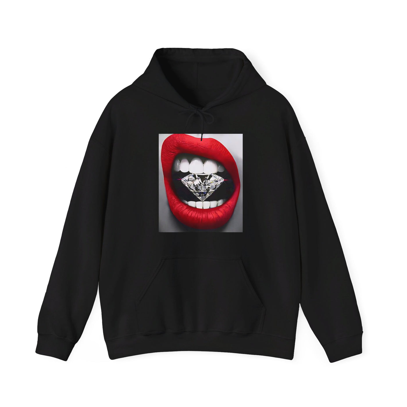 RED LIP DIAMOND HOODIE