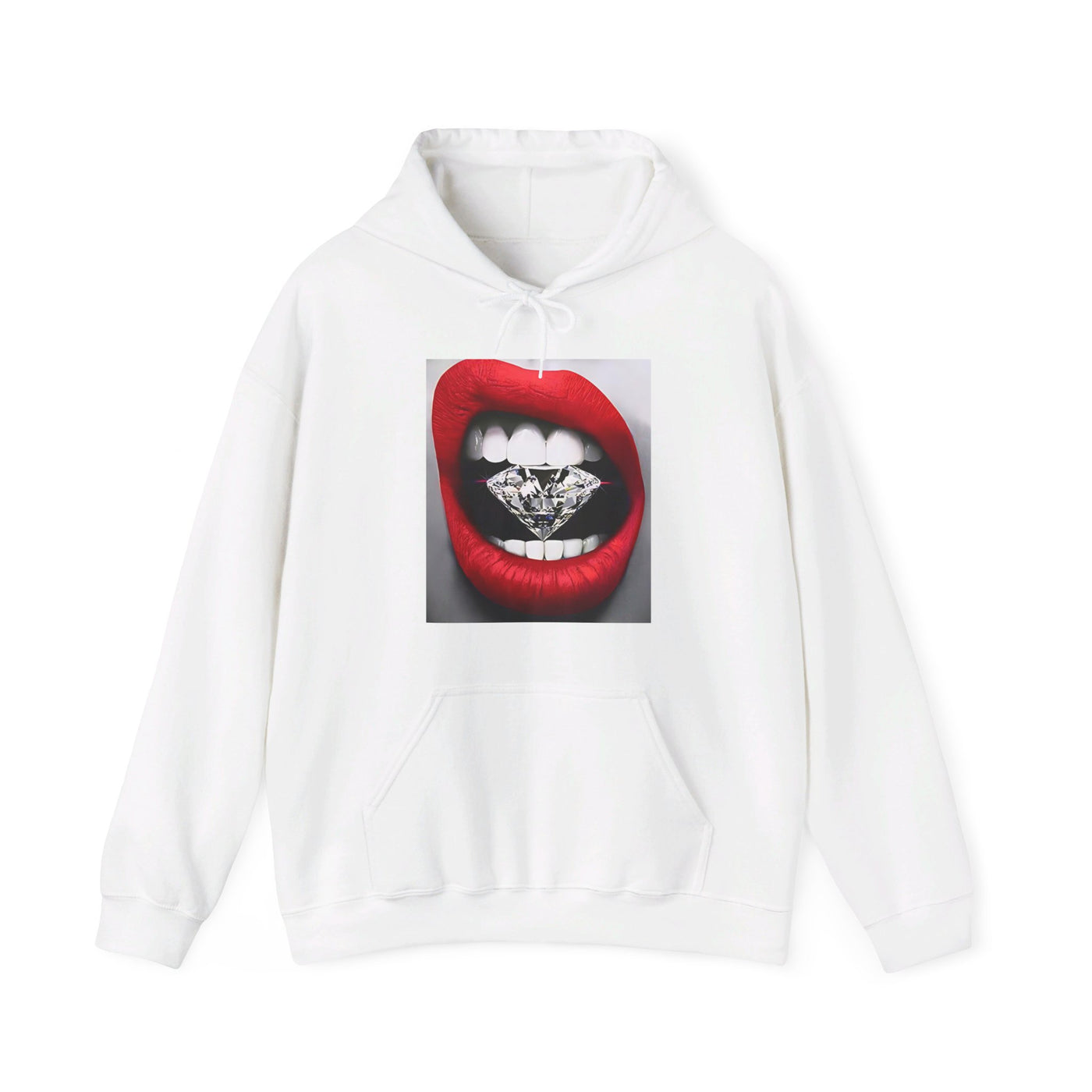 RED LIP DIAMOND HOODIE