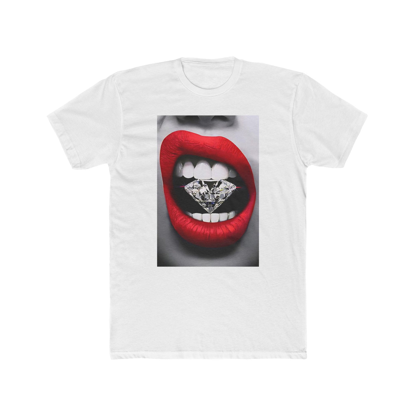 RED LIP DIAMOND TEE