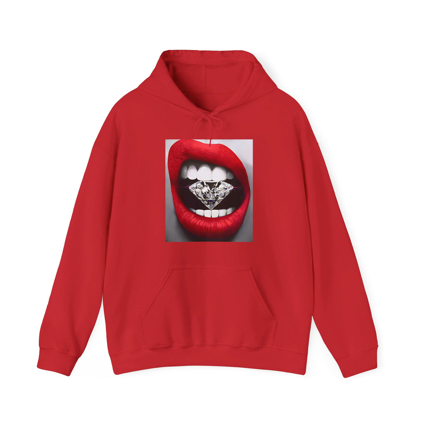 RED LIP DIAMOND HOODIE